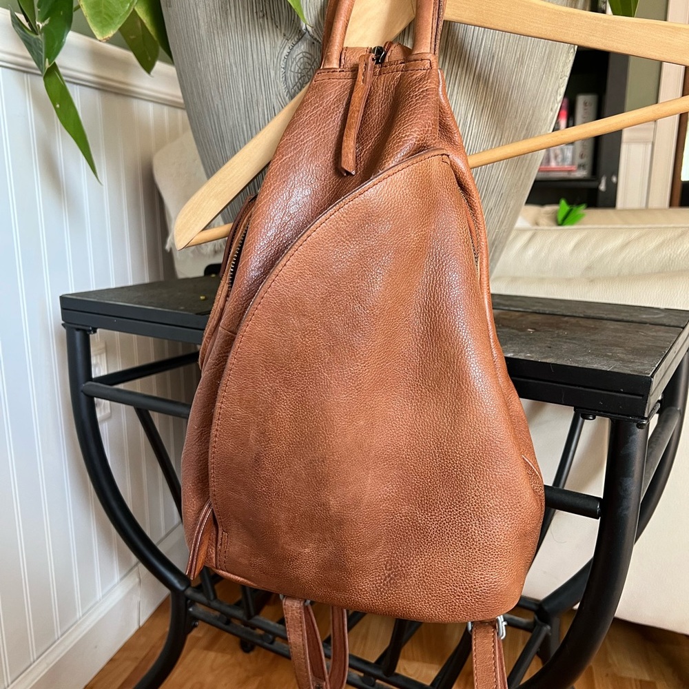 Free people leather satchel backpack